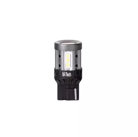 M-tech ΛΑΜΠΑΚΙ W21W T20 7440 W3x16d 12/24V 600lm 4W 15x3030SMD LED CAN-BUS PLATINIUM ΛΕΥΚΟ BLISTER - 1 ΤΕΜ. LB864W-01B/MT 