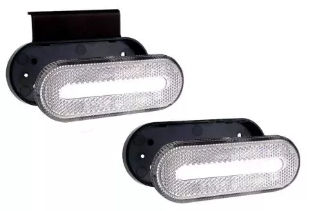 AMIO ΦΩΣ ΟΓΚΟΥ ΦΟΡΤΗΓΟΥ LED ΛΕΥΚΟ ΟΒΑΛ 10-30V 124x49x22mm ΑΔΙΑΒΡΟΧΟ OM-01-W AMIO 1ΤΕΜ. 02375/AM 