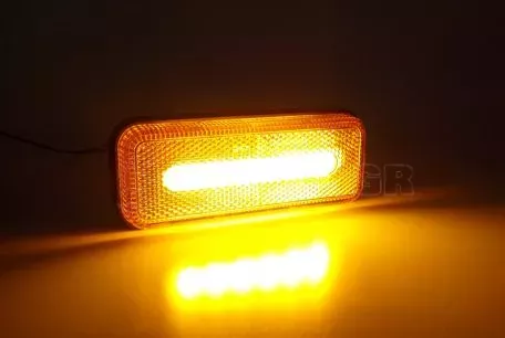 AMIO ΦΩΣ ΟΓΚΟΥ ΦΟΡΤΗΓΟΥ LED ΠΟΡΤΟΚΑΛΙ 10-30V 124x49x22mm ΑΔΙΑΒΡΟΧΟ OM-02-O AMIO 1ΤΕΜ. 02376/AM 