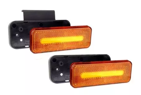 AMIO ΦΩΣ ΟΓΚΟΥ ΦΟΡΤΗΓΟΥ LED ΠΟΡΤΟΚΑΛΙ 10-30V 124x49x22mm ΑΔΙΑΒΡΟΧΟ OM-02-O AMIO 1ΤΕΜ. 02376/AM 