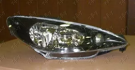 Φανός Εμπρός (Σετ) (Μαύρο) Led (Τύπου A5) Peugeot 206 1998-2009 