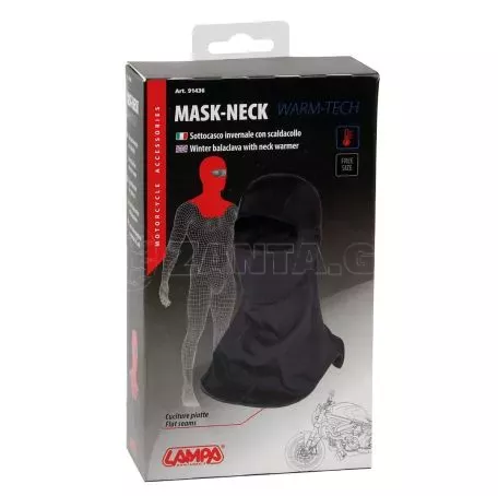 Lampa ΜΠΑΛΑΚΛΑΒΑ ΠΡΟΣΩΠΟΥ ΚΑΙ ΛΑΙΜΟΥ MASK-NECK WARM-TECH ΜΑΥΡΗ ΠΟΛΥΕΣΤΕΡΙΚΗ ΖΕΣΤΗ (ONE SIZE) 9143.6-LM 