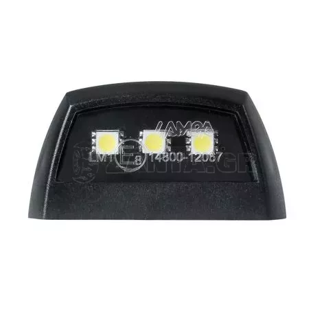 Lampa ΦΩΣ ΠΙΝΑΚΙΔΑΣ (ΠΛΑΦΟΝΙΕΡΑ) MOTO E-LON 12V 3LED SMD 58x31mm ΛΕΥΚΟ ΦΩΣ/ΜΑΥΡΟ ΧΡΩΜΑ 1ΤΕΜ 9058.7-LM 