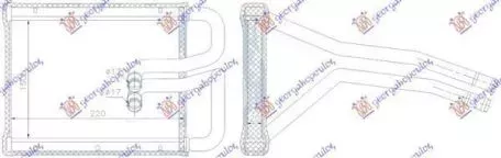 Ψυγείο Καλοριφέρ (22x15x2) (Τύπου Doowon) Hyundai Tucson 2004-2010 