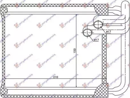 Ψυγείο Καλοριφέρ (15x21x2.7) Hyundai i30 Hatchback/Estate 2007-2012 