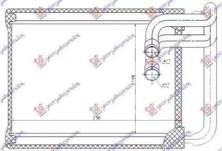 Ψυγείο Καλοριφέρ (Brazed) (15x22x2.6) Hyundai Sonata 2006-2011 