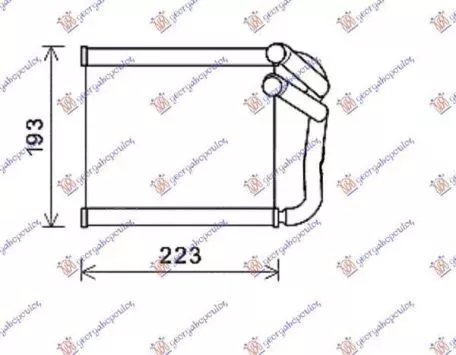 Ψυγείο Καλοριφέρ (Brazed) (21.1x15.9x2.7) Hyundai i30 Hatchback/Estate 2012-2014 