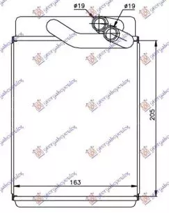 Ψυγείο Καλοριφέρ (Brazed) (20.5x16.5x2.6) Hyundai Trajet 2004-2008 