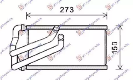 Ψυγείο Καλοριφέρ (Brazed) (12.3x26x2.6) Jeep Patriot 2007-2016 