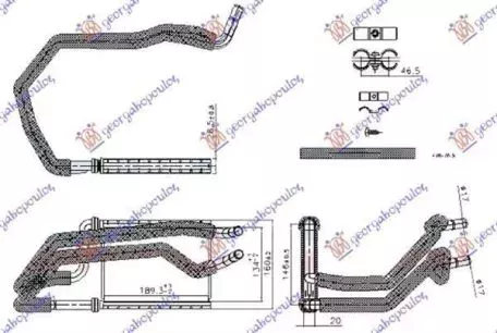 Ψυγείο Καλοριφέρ (Πίσω) (13.4x18.9x2.7) Land Rover Range Rover Sport 2013-2018 