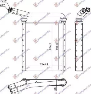 Ψυγείο Καλοριφέρ (15.4x19.7x2.6) Lexus CT 200h 2010-2014 