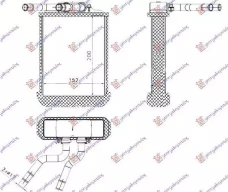 Ψυγείο Καλοριφέρ (Brazed) (20x15.4x3.2) Mercedes-Benz M-Class (W163) 1998-2005 