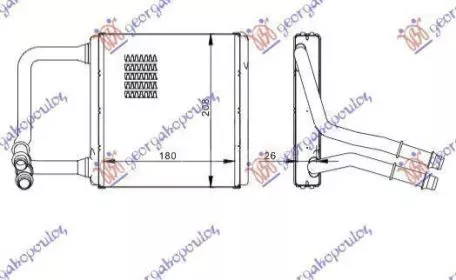 Ψυγείο Καλοριφέρ (Brazed) (Με/Χωρίς A/C) (18x21.4) Mercedes-Benz CLS Coupe (C219) 2008-2010 