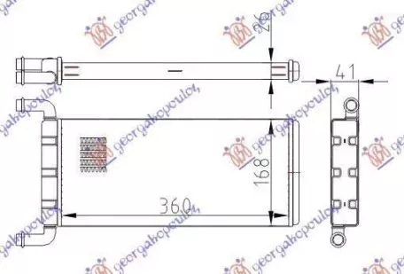 Ψυγείο Καλοριφέρ (Brazed) (Με/Χωρίς A/C) (36x17) Mercedes-Benz Sprinter (W906) 2013-2018 