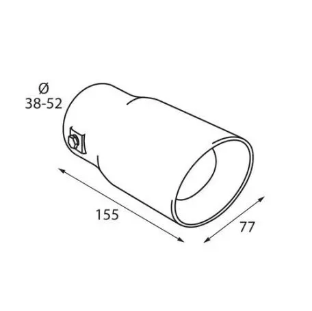 Lampa ΑΚΡΟ ΕΞΑΤΜΙΣΗΣ TS-49 Φ 38-52mm L6010.1 