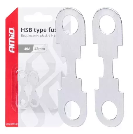 AMIO ΑΣΦΑΛΕΙΕΣ FLAT 42mm 40A AMIO - 2 Τεμ. 03498/AM 