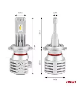 ΛΑΜΠΕΣ LED H7 10-16V 40W 6.500K 4400lm  (ΨΥΚΤΡΑ) X1 AMIO - 2ΤΕΜ. 