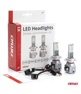 ΛΑΜΠΕΣ LED H7 10-16V 40W 6.500K 4400lm  (ΨΥΚΤΡΑ) X1 AMIO - 2ΤΕΜ. 