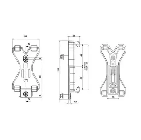 Lampa Βάση Στήριξης Πινακίδας 2 τεμ L9808.4 