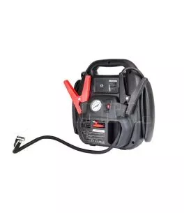 ΕΚΚΙΝΗΤΗΣ ΜΠΑΤΑΡΙΑΣ STARTER 4 ΣΕ 1 17Ah 12V DC 300A (700A max) 250PSI ΜΕ ΚΟΜΠΡΕΣΕΡ ΑΕΡΑ / ΜΑΝΟΜΕΤΡΟ / 3 LED / 2 ΠΡΙΖΕΣ 12V / 1 Θ 