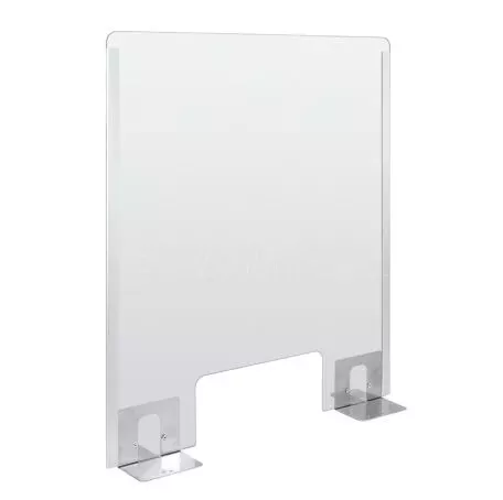 Lampa ΠΡΟΣΤΑΤΕΥΤΙΚΟ ΔΙΑΧΩΡΙΣΤΙΚΟ ΤΖΑΜΙ PLEXIGLASS 3mm 66x76cm ΜΕ ΤΡΥΠΑ & ΒΑΣΕΙΣ ΣΤΗΡΙΞΗΣ ΑΛΟΥΜΙΝΙΟΥ L6693.3 