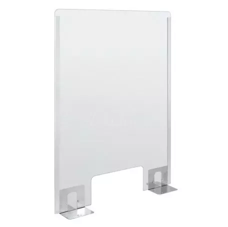 Lampa ΠΡΟΣΤΑΤΕΥΤΙΚΟ ΔΙΑΧΩΡΙΣΤΙΚΟ ΤΖΑΜΙ PLEXIGLASS 3mm 66x96cm ΜΕ ΤΡΥΠΑ & ΒΑΣΕΙΣ ΣΤΗΡΙΞΗΣ ΑΛΟΥΜΙΝΙΟΥ L6693.4 