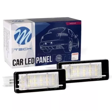 M-tech ΦΩΤΑ ΠΙΝΑΚΙΔΑΣ LED DACIA / RENAULT MTECH - 2 ΤΜΧ. CLP122/MT 