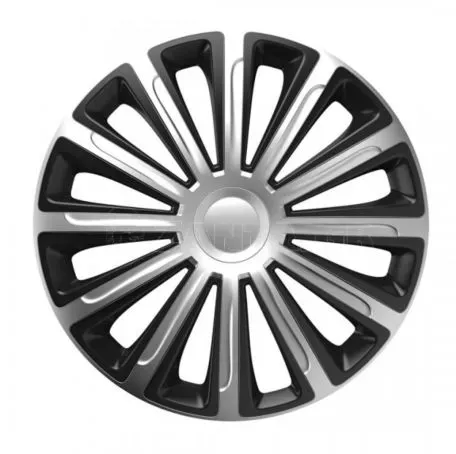 AMIO ΤΑΣΙ 14" HUBCAP TREND SILVER BLACK - ΣΕΤ 4ΤΕΜ ΣΕ ΚΟΥΤΙ ΑΜΙΟ 6834/AM 