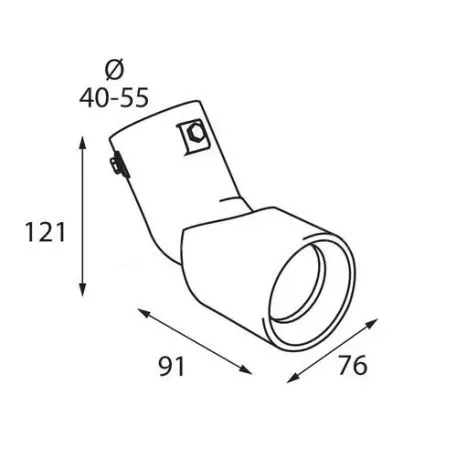 Lampa ΑΚΡΟ ΕΞΑΤΜΙΣΗΣ TS-67 40-55mm ΛΟΞΟ 110 ΜΟΙΡΕΣ L6011.5 