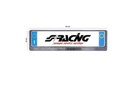 Simoni Racing ΠΛΑΙΣΙΟ ΠΙΝΑΚΙΔΑΣ CARBON LOOK 53 x 14 cm - 1 ΤΕΜ SRPTX/CL 