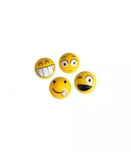 ΚΑΠΑΚΙΑ ΒΑΛΒΙΔΩΝ EMOTICONS ΚΙΤΡΙΝΑ 4ΤΕΜ. 