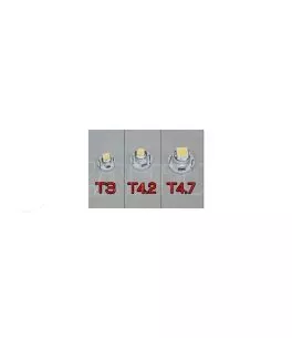 Led λάμπα τύπου T3 2W μπλε - 1τμχ. 