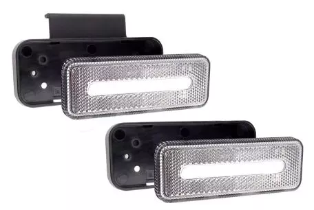 AMIO ΦΩΣ ΟΓΚΟΥ ΦΟΡΤΗΓΟΥ LED ΛΕΥΚΟ 10-30V 124x49x22mm ΑΔΙΑΒΡΟΧΟ OM-02-W AMIO 1ΤΕΜ. 02377/AM 