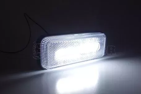 AMIO ΦΩΣ ΟΓΚΟΥ ΦΟΡΤΗΓΟΥ LED ΛΕΥΚΟ 10-30V 124x49x22mm ΑΔΙΑΒΡΟΧΟ OM-02-W AMIO 1ΤΕΜ. 02377/AM 