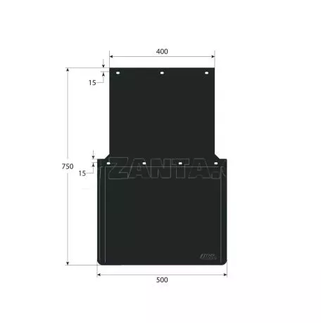 Lampa ΛΑΣΠΩΤΗΡΕΣ ΦΟΡΤΗΓΟΥ PVC ΜΑΥΡΟΙ ΜΕ ΕΓΚΡΙΣΗ 500x750x400mm LAMPA - 2 ΤΕΜ. L1424.3 