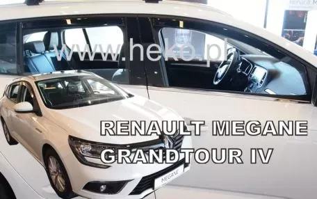 Heko ΣΕΤ ΑΝΕΜΟΘΡΑΥΣΤΕΣ ΑΥΤΟΚΙΝΗΤΟΥ ΓΙΑ RENAULT MEGANE 5D 2016> GRANDTOUR WAGON  ΑΠΟ ΕΥΚΑΜΠΤΟ ΦΙΜΕ ΠΛΑΣΤΙΚΟ HEKO - 4 ΤΕΜ. ΑΝΕΜ.SET27002 