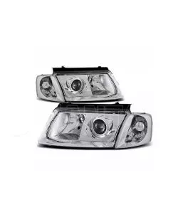 Μπροστινά Φανάρια Set Για Vw Passat 3B 96-00 Projectors Χρωμίου H7/H7 Depo 