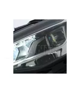 Μπροστινά Φανάρια Set Για Audi A3 8V 12-16 DRL Full Led & Led Signal Μαύρα  Με Μοτέρ Carner 