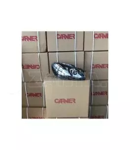 Μπροστινά Φανάρια Set Για Vw Golf VI (6) 08-12 DRL GTI /R20 Look Μαύρα H7/H7 Με Μοτέρ Carner 