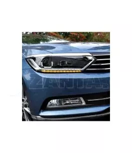 Μπροστινά Φανάρια Set Για Vw Passat B8 15+ DRL Led Matrix & Led Signal Dynamic R-Line Look Full Led Με Μοτέρ Carner 