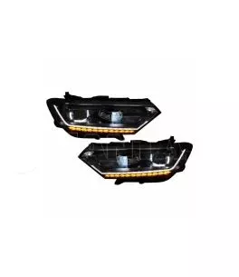 Μπροστινά Φανάρια Set Για Vw Passat B8 15+ DRL Led Matrix & Led Signal Dynamic R-Line Look Full Led Με Μοτέρ Carner 