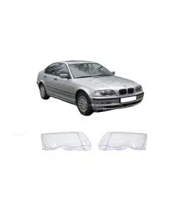 Κρύσταλλα Φαναριών Για Bmw 3 Series E46 98-01 Sedan / Kombi Ζευγάρι 2 Τεμάχια 