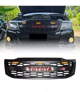 Toyota Hilux (Vigo Champ) 2012-2015 Μάσκα GR Sport Style Με LED 