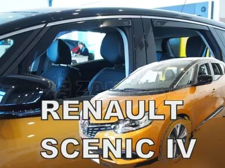 Heko ΣΕΤ ΑΝΕΜΟΘΡΑΥΣΤΕΣ ΑΥΤΟΚΙΝΗΤΟΥ ΓΙΑ RENAULT SCENIC 5D 2017+ - ΑΠΟ ΕΥΚΑΜΠΤΟ ΦΙΜΕ ΠΛΑΣΤΙΚΟ HEKO - 4 ΤΕΜ. ΑΝΕΜ.SET27004 