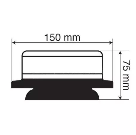 Lampa ΜΑΓΝΗΤΙΚΟΣ ΦΑΡΟΣ RL-7 12V/24V (ΠΟΡΤΟΚΑΛΙ - 45 LED - ΒΕΝΤΟΥΖΑ - ΦΙΣ 	& ΣΠΙΡΑΛ 320 cm - 150 Χ 75mm) L7299.1 