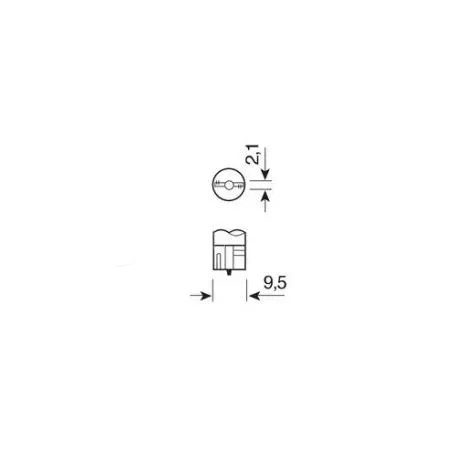 Lampa  Λαμπάκι T10 24/28V W2,1x9,5d Hyper-Led 15 Λευκό L9824.3 