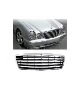 Μάσκα Για Mercedes-Benz E-Class W210 99-02 Avantgarde Χρώμιο/Μαύρο 1 Τεμάχιο 