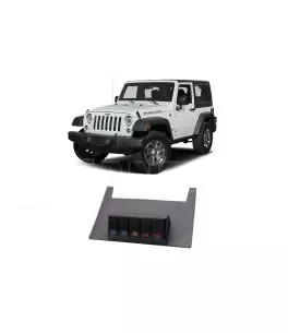 Jeep Wrangler (JK) 2007-2018 Πάνελ Κονσόλας 5 Διακοπτών 