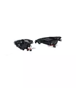 Μπροστινά Φανάρια Set Για Peugeot 206 98-13 Μαύρα Η7/Η7 Depo 