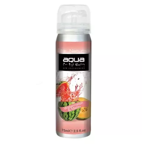 Aqua ΑΡΩΜΑΤΙΚΟ ΑΥΤΟΚΙΝΗΤΟΥ ΣΕ ΣΠΡΕΙ (SPRAY) ΜΕ ΑΡΩΜΑ ΚΑΡΠΟΥΖΙ & ΠΕΠΟΝΙ FRUITS SERIES 75ml AQUA - 1 TEM. 10-658/AQ 